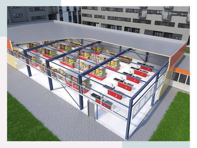 Строительство магазинов в Старая Русса от 611 руб. за м²