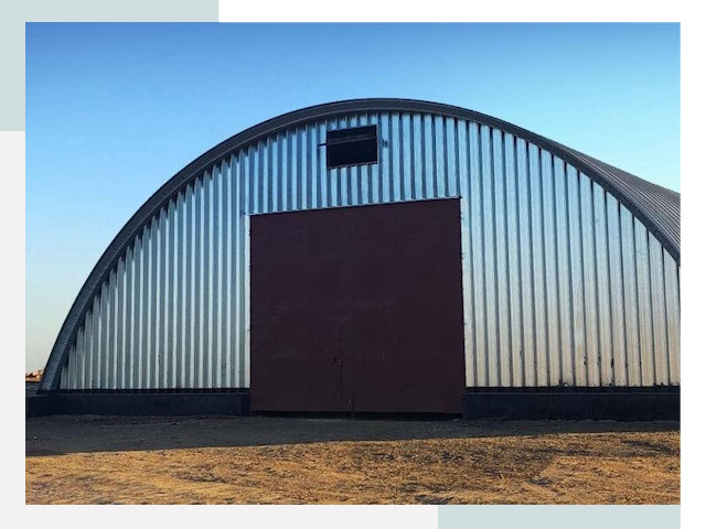 Арочные ангары в Старой Руссе