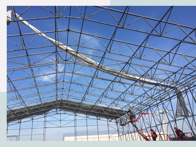 Шатровые ангары от 611 руб. в Старой Руссе и Новгородской области