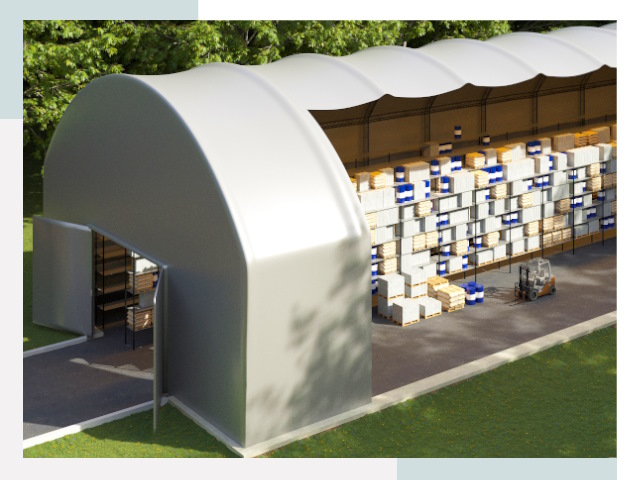 Тентовые ангары в Старой Руссе