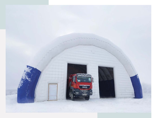 Мобильные ангары в Старой Руссе