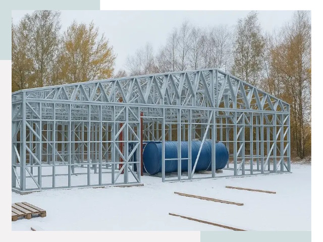 Металлические ангары в Старой Руссе